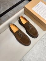 J.M.WESTON Brown calfskin Leather Shoes-J.M.WESTON Man Business Leather Shoes